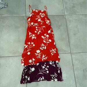 Ann Taylorr 2 Tiered Spaghetti Strap Dress 4